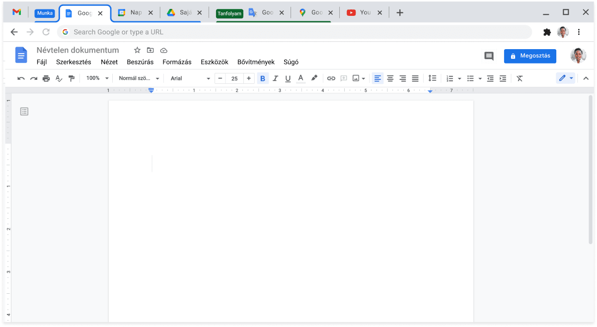 A képen lévő Chrome-böngészőablakban több lap lapcsoporttá való összekapcsolása látható.